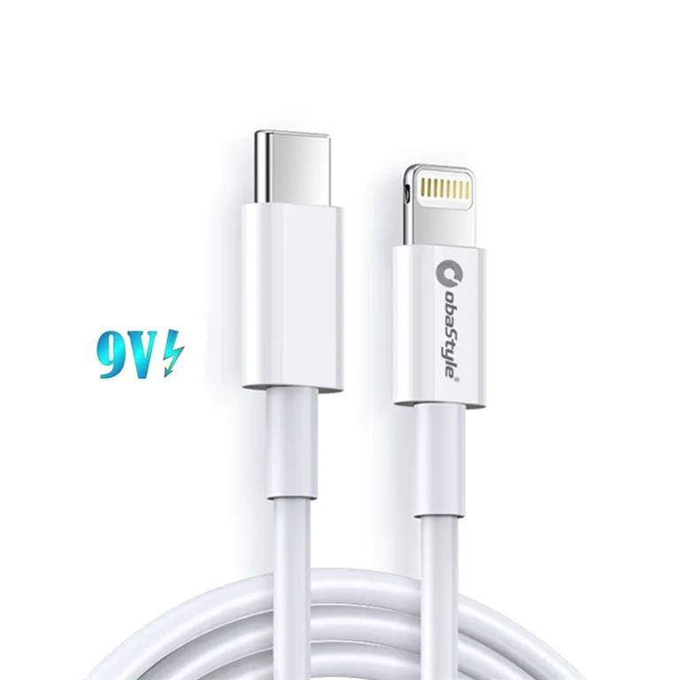wholesale on stock charging cable cell phone accessories 9V PD USB C type fast charge phone cable