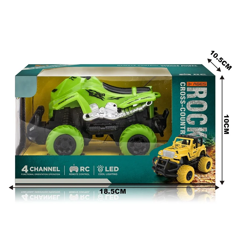 QS Cheap Price Children 1:43 Climbing Motorcycle ATV Pickup Off Road Vehicle Wireless Remote Control Toys Kids Mini RC Car