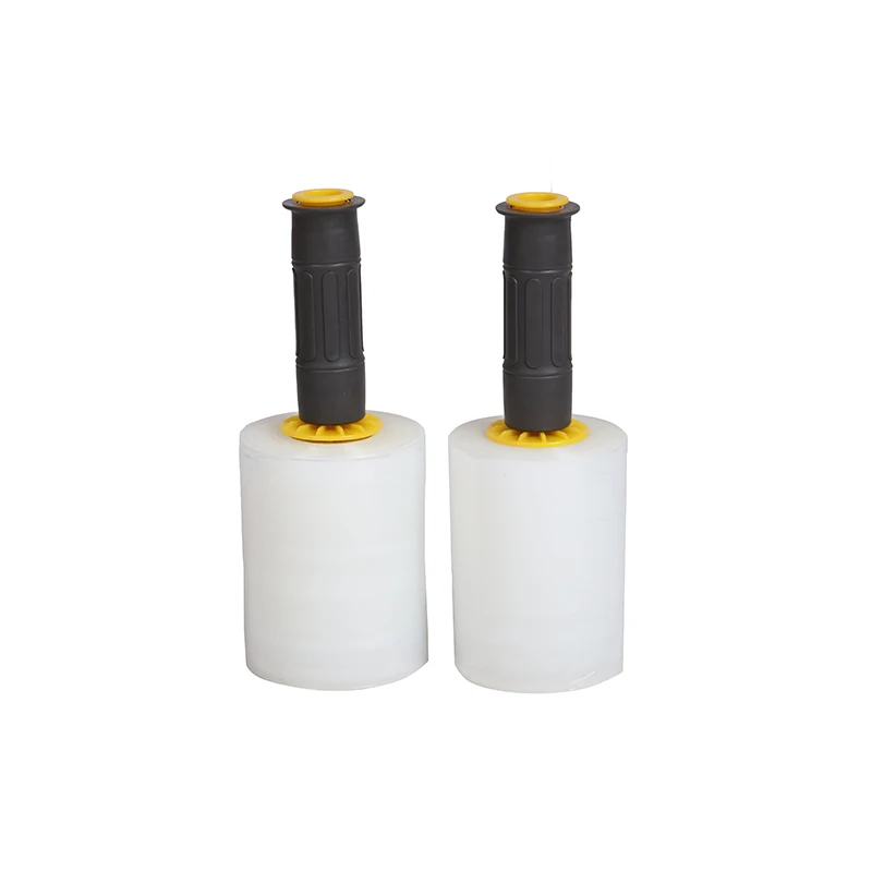 LLDPE Plastic wrapping pallet shrink wrap MINI Stretch film With Dispenser