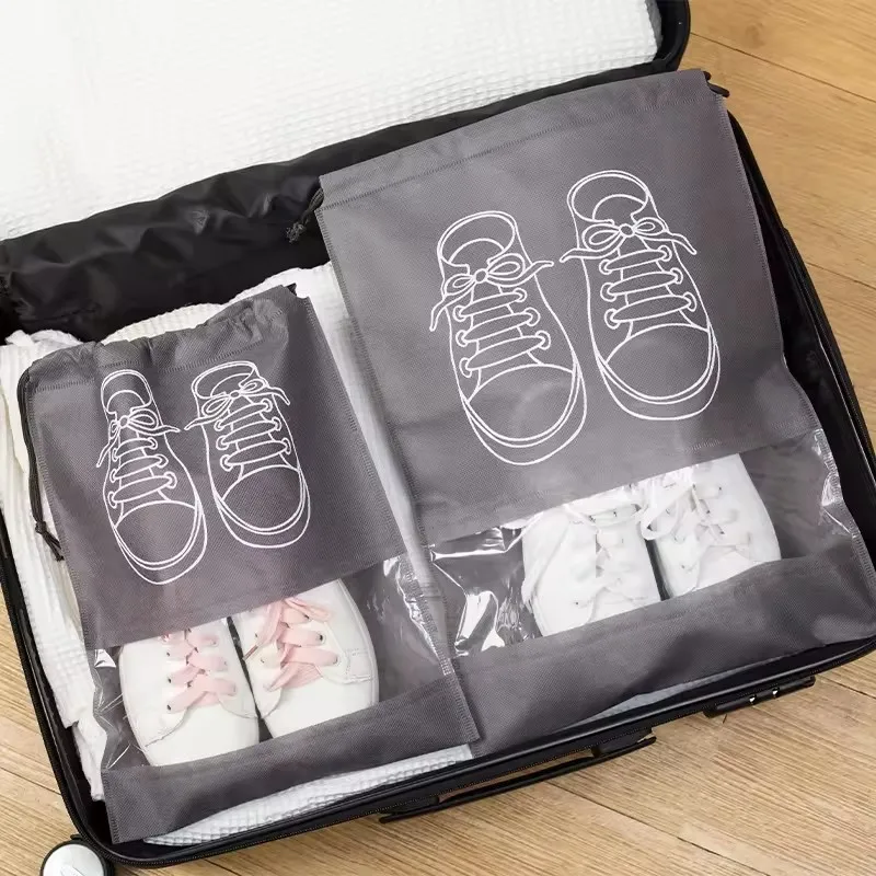 Custom Dust Proof Shoes Bag Non Woven Drawstring Bag Cover Bag For Shoe
