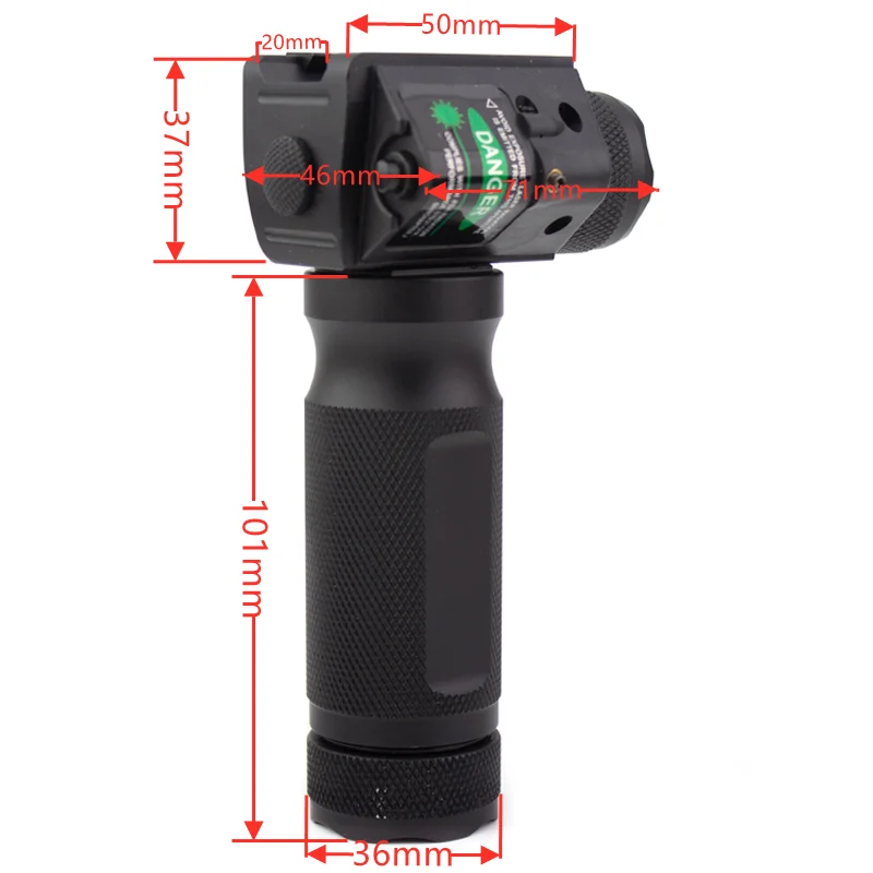 Green Laser Flashlight Combo 3 Modes Tactical LED Flashlight Laser Sight Combo