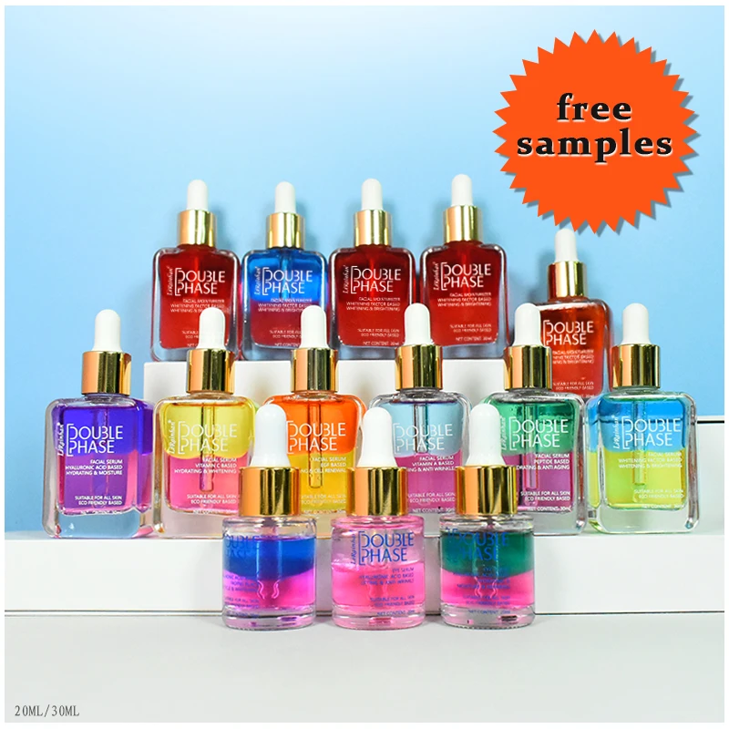 gold supplier of skin care products double phase face serum moisture and anti aging whitening wholesale price