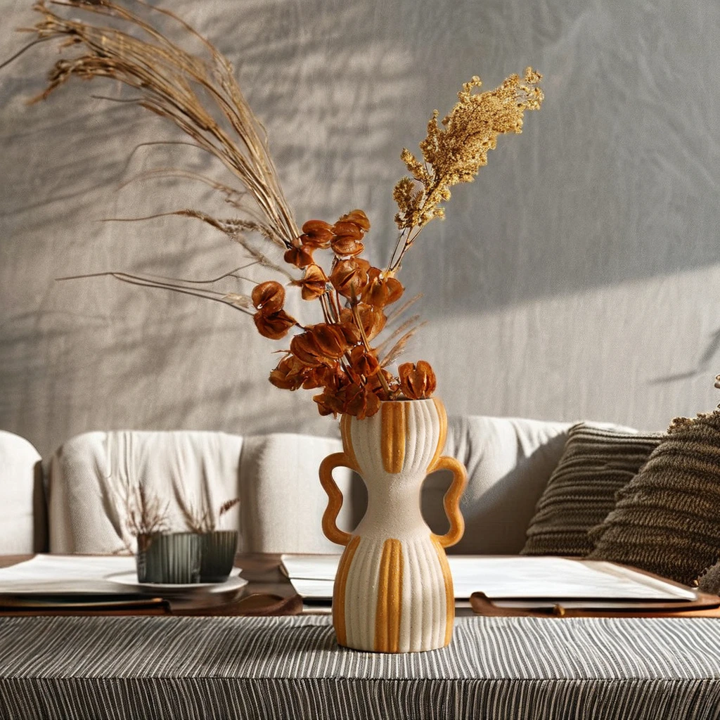 Ceramic Flower Vase Home Decor Tabletop Vase