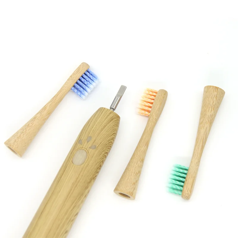 First bamboo head Children Kids USB Rechargeable Powered Sonic Electric Toothbrush Sonic Power Smart Toothbrush