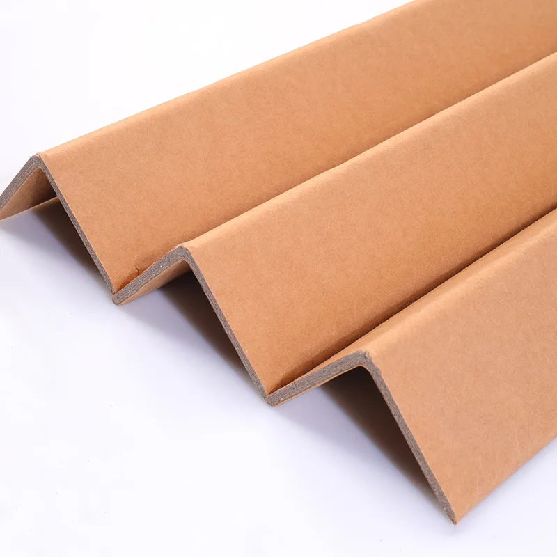 Eco Friendly L Shape Paper Corner Protector 50*50*3*1000 mm Kraft Angle Pallet Paper Edgeboard Protector