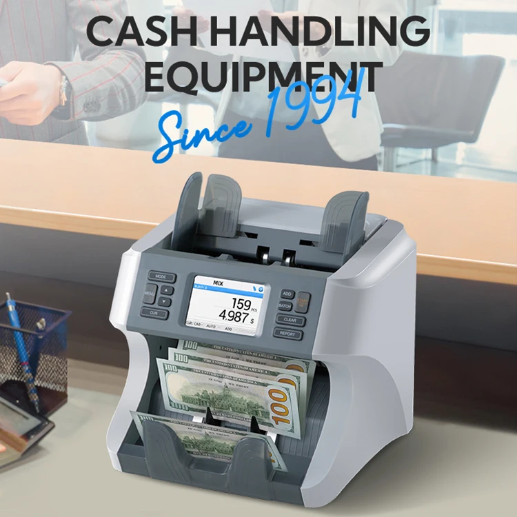 Portable Money Counter Banknote Sorter Manufacturer Bill Machine Counting Cash