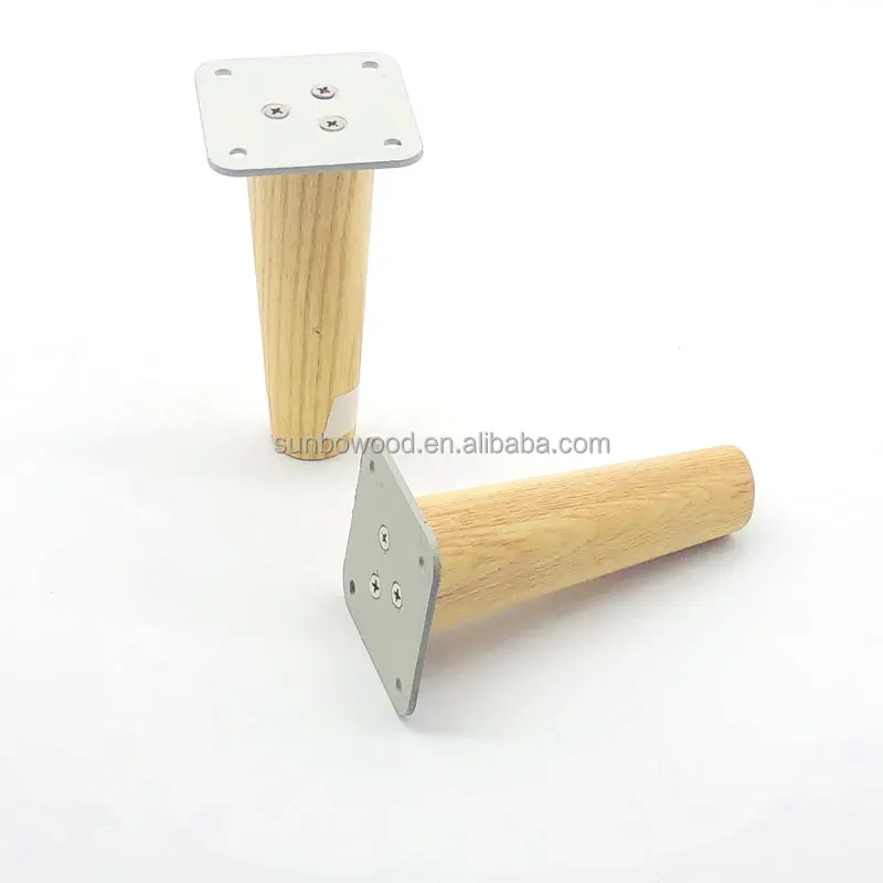 factory custom  furniture wooden legs for chest  chair wood  leg  with plate table high hardness and strong