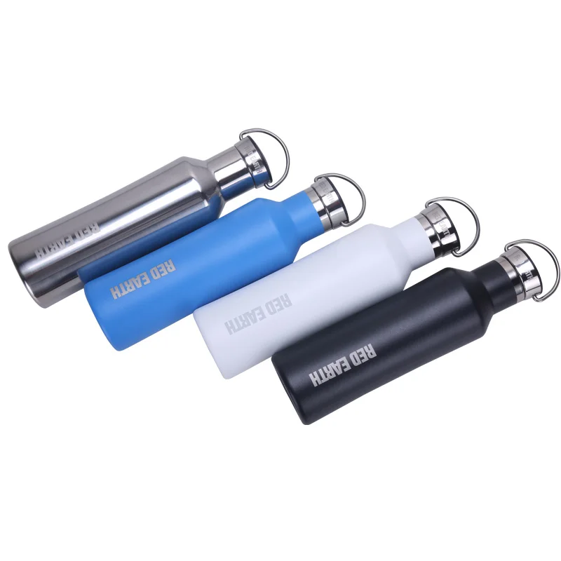 720 мл питьевые одностенные бутылки для воды из нержавеющей стали с двойными стенками