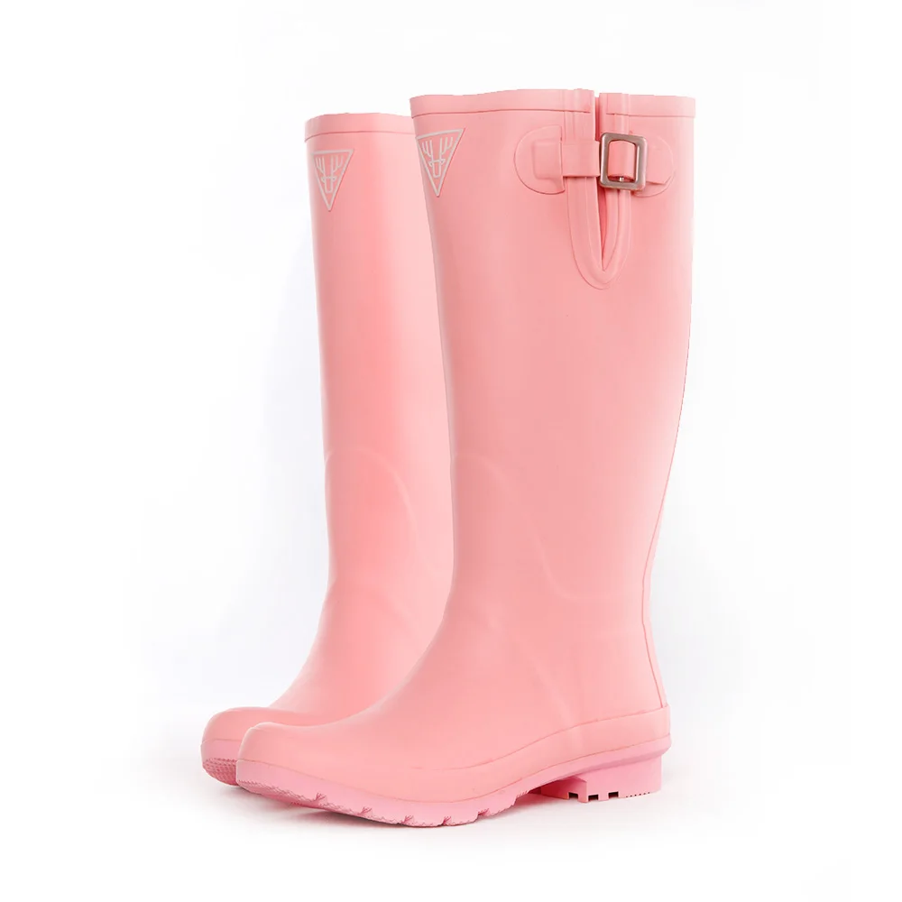 factory direct gum boots women high rubber boots waterproof ladies rain boots