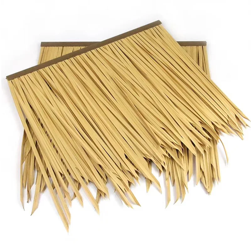 Inexspensive Thatch Fireproof Retardent Thatch Roof Synthetic For Beach Hot Spring Decoration