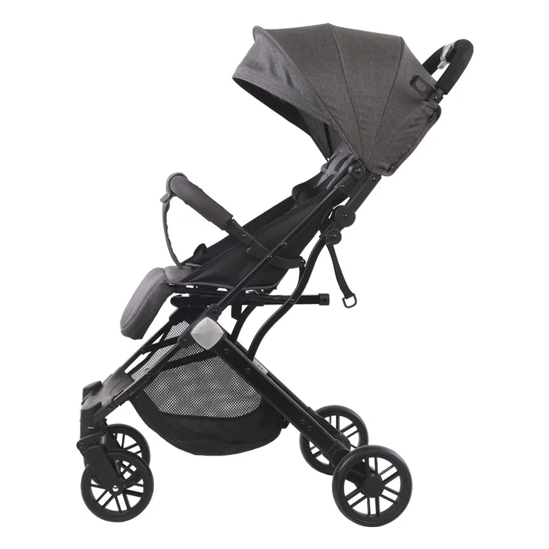 2024 Factory Price Portable Baby Stroller Can Sit or Lie Down with One Button Folding Universal Wheel Portable Baby Stroller