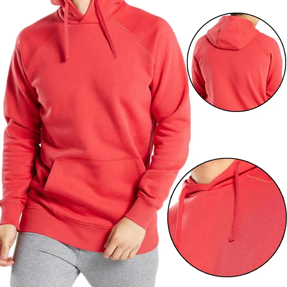 Толстовка мужская с логотипом на заказ, Свитшот оверсайз из хлопка, пуловер, уличная одежда с карманами, оптовая продажа