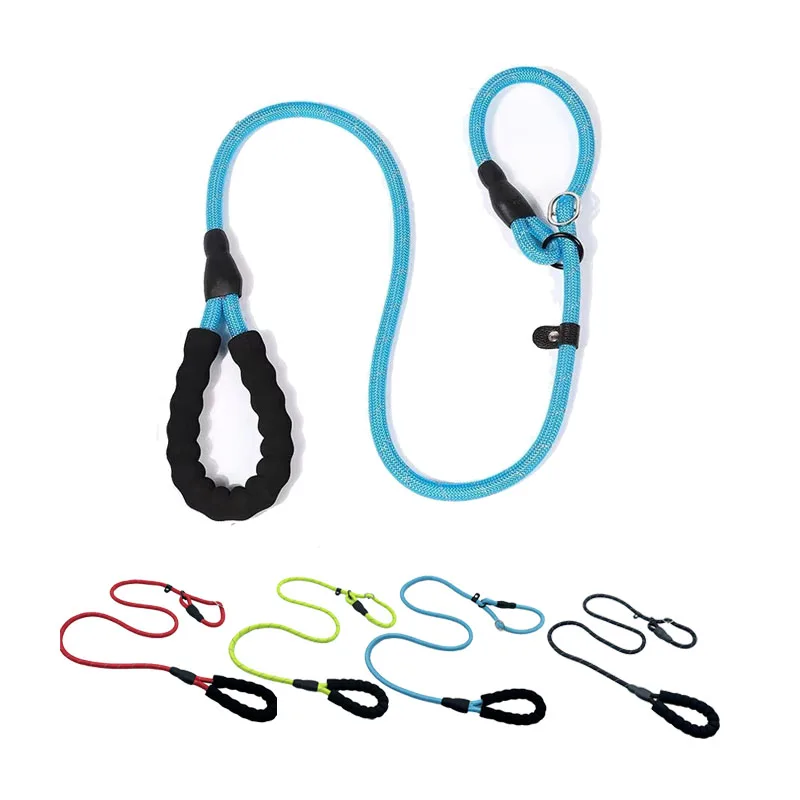 Wholesale Strong Nylon Dog Leash Labrador French bulldog Harness Training Safety Dog Leashes Ropes