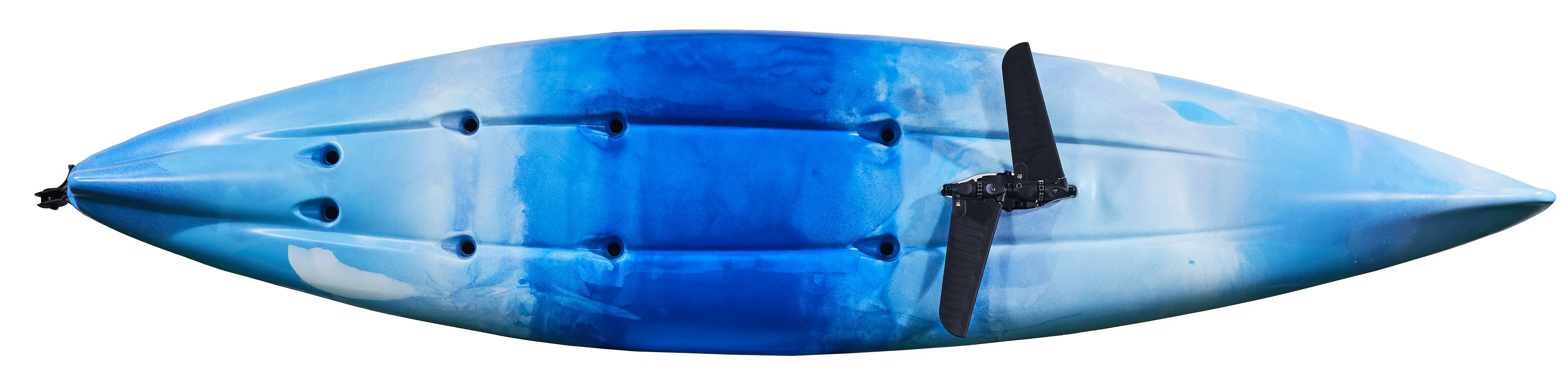 Ce Certification China Hdpe 1person Sit On Top Used Fishing Kayak With Kayak Rudder System