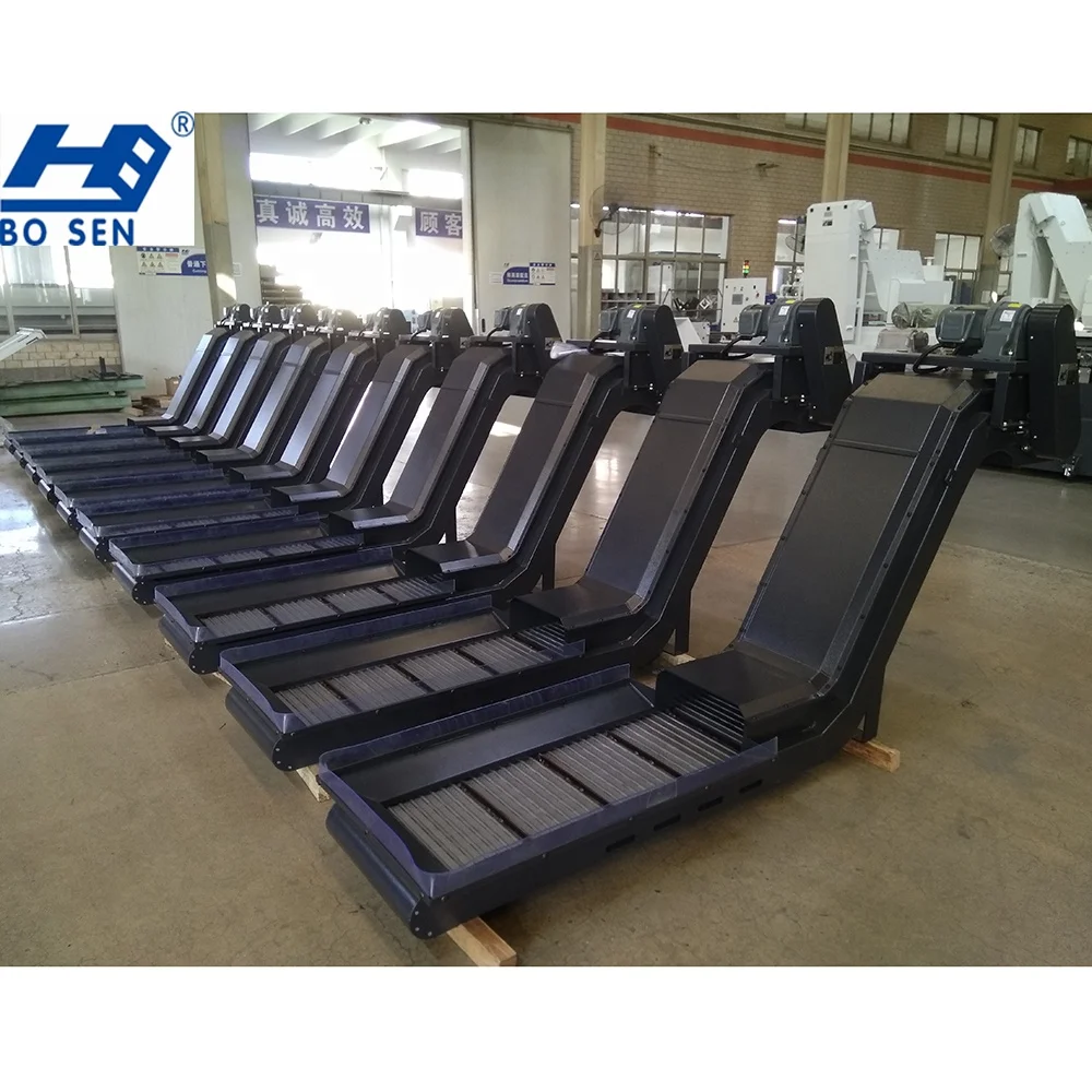 For production and processing center chain belt chip conveyor or hinged belt chip conveyor