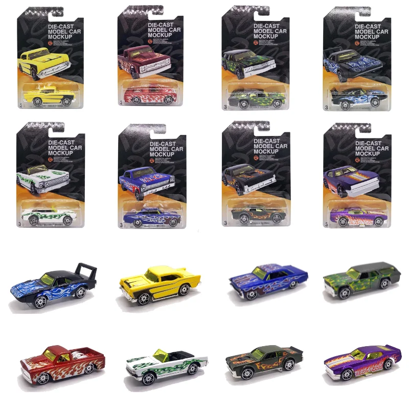 PANDAS Hot Free Wheel 1/64 Diecast Car Model Mini Metal Vehicle Miniature Sliding Model Racing Car Diecast Toy Set Kids Gift