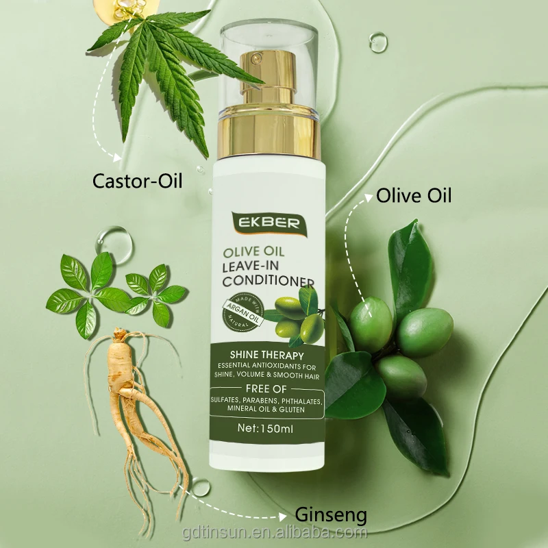 OEMODM Wholesale Natural Hair Care Leave-in Conditioner Spray Argan Oil Organic Olive Oil Nourishing Hair Essential Oil