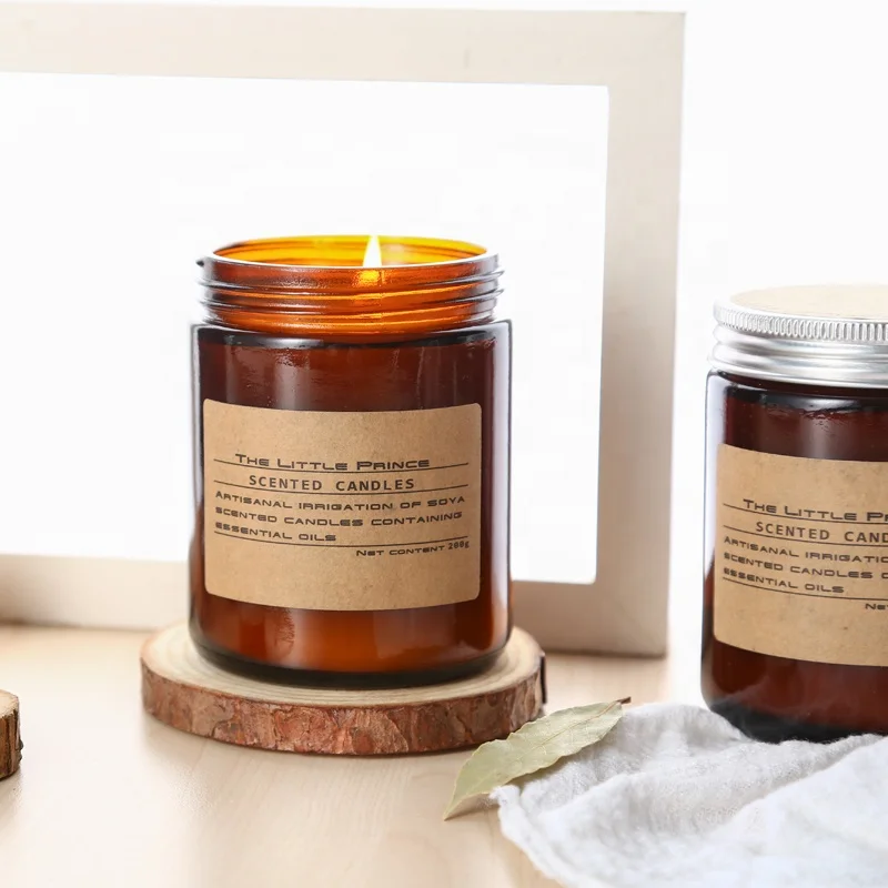 Manufacturer of 100ml 125ml 260ml 270ml 500ml 1000ml  amber glass candle holders, lanterns and candle jars