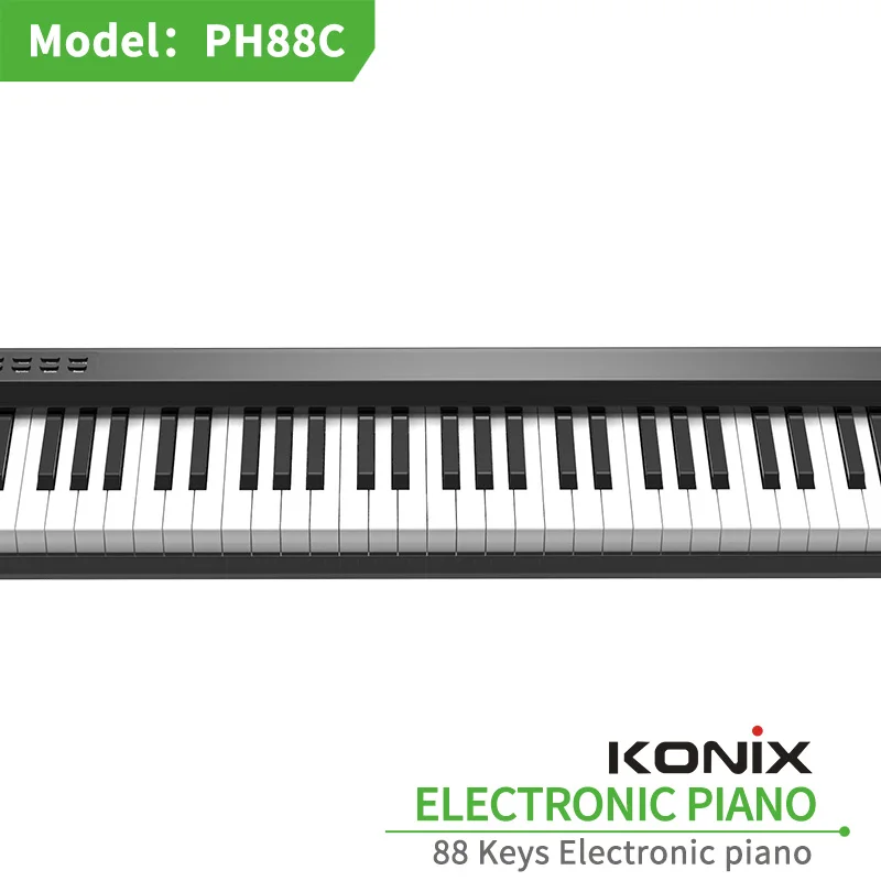 Konix 88 клавиш Цифровое фортепиано с клавиатурой оптовая продажа PH88C