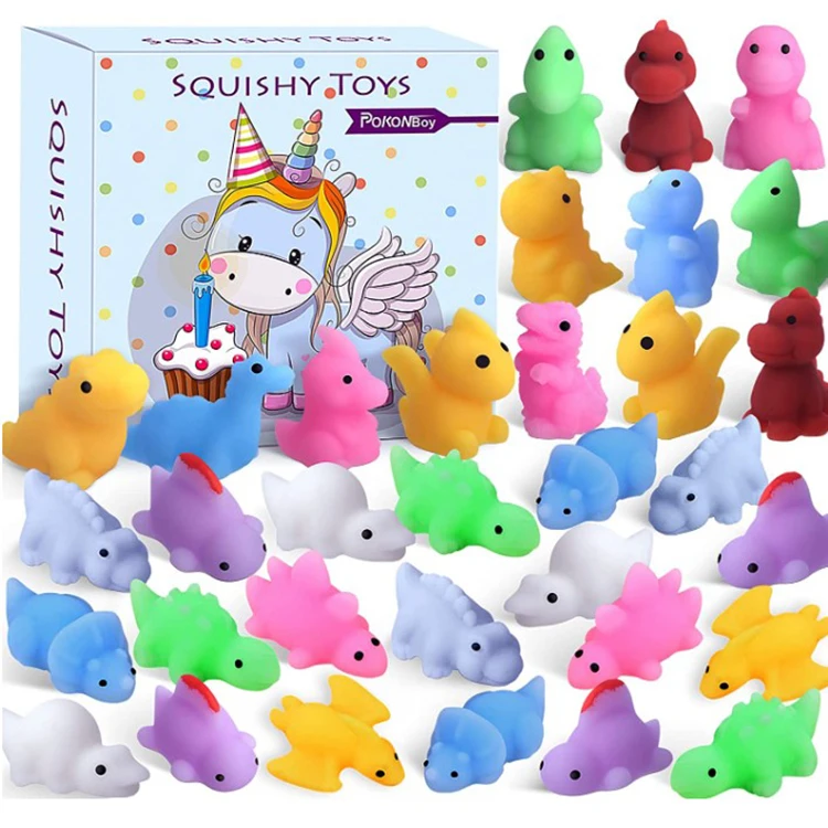 China Factory Autism Sensory Phosphorous Squeeze Toys Soft Animal Squishy Mochi With Gift Package