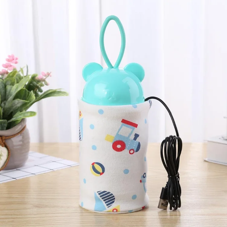 USB Outdoor Baby Feeding Milk Bottle Warmer Thermal Bag Low Voltage and Low Current Heating Safety Baby Bottle Holder