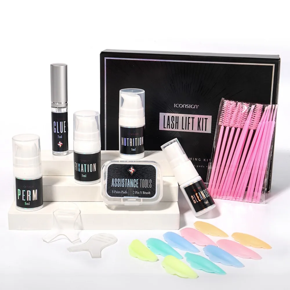 Professional Private Label Eyebrow Eyelash Permanent Perm Kit Solution Set Supplies High Quality Upgraded Lash Brow Lift Kits