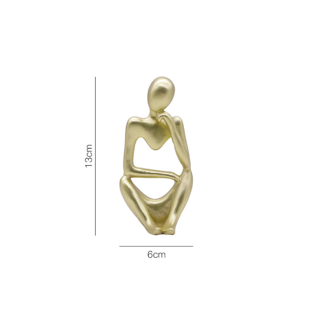 Wholesale High-Quality Resin Handicrafts Abstract Art Ornaments Three Color Options Versatile Home Decoration