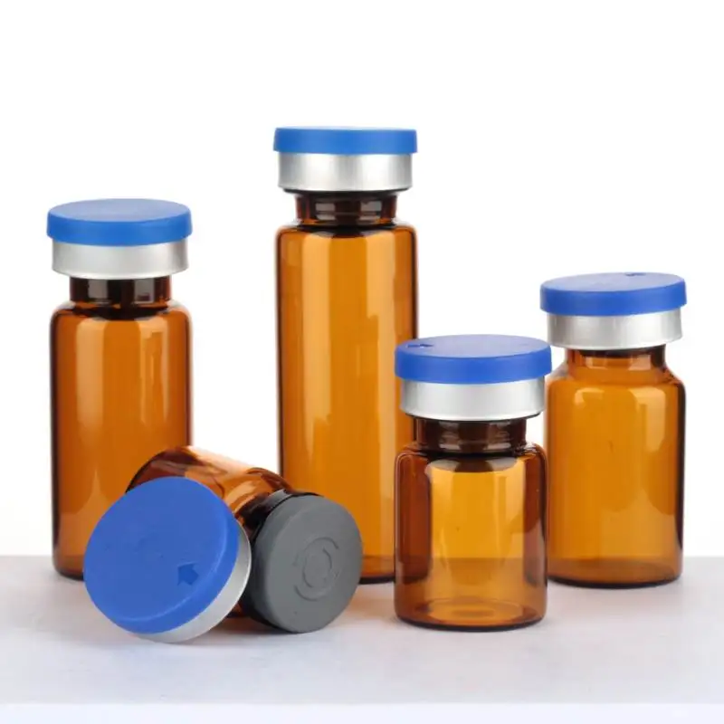 Topsale 5ml 6ml 8ml 10ml 15ml Small Borosilicate Glass Vials with Flip Top Aluminum Lids