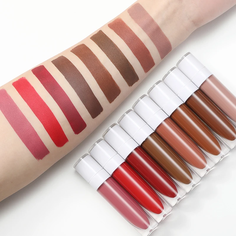 Private Label Nude Matte Vegan Liquid Lipstick Bulk Waterproof  Wholesale lip gloss