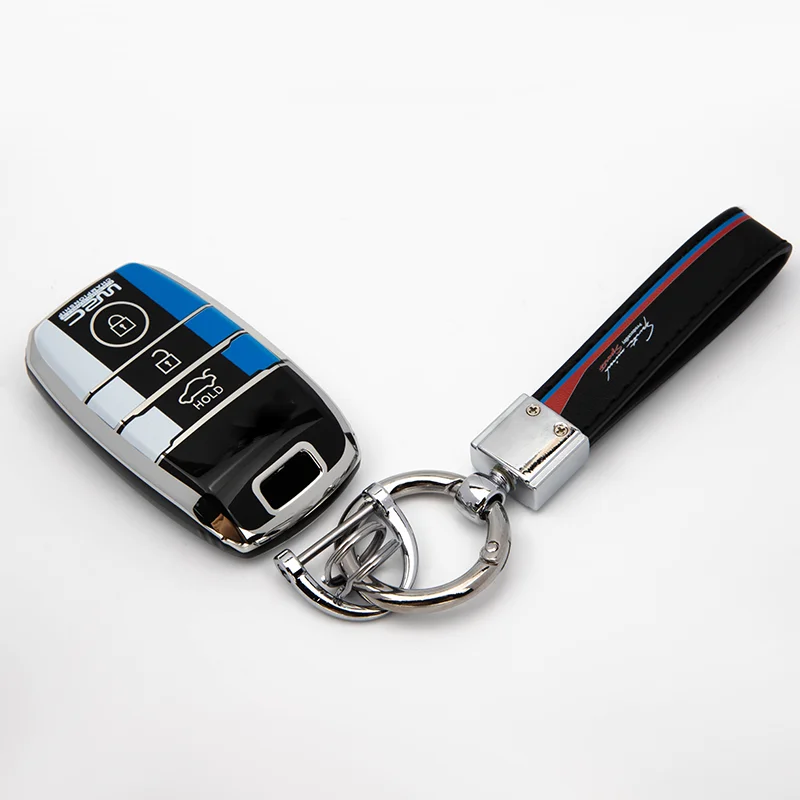 TPU Luxury Smart Key Fob Cover Case for KIA Ed Explorer 3-Button Remote Key Holder Skin Glove Car Accessories