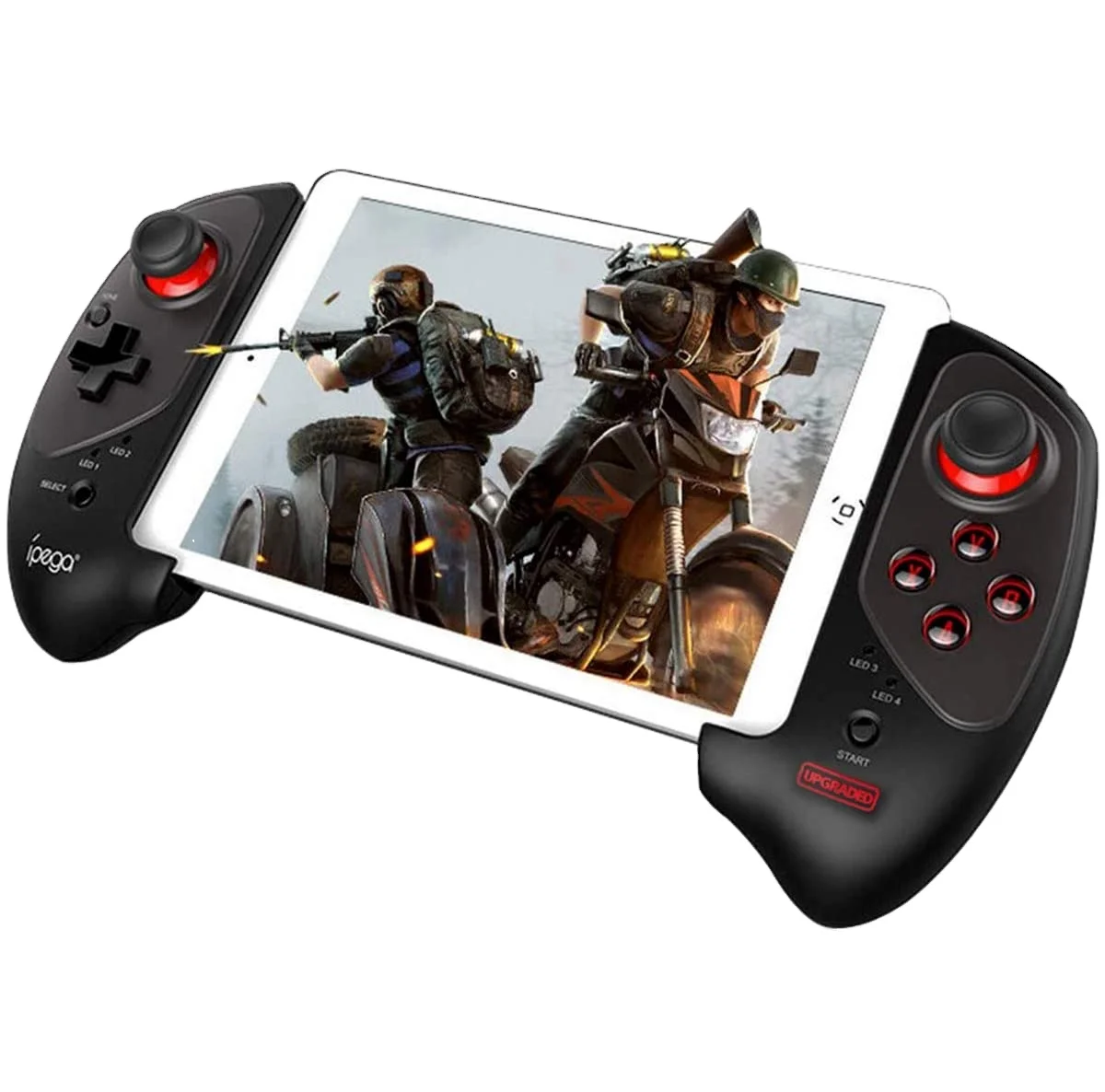 Mobile Gamepad Wireless 4.0 Controller Gamepad Joystick with 5-10 Inch Telescopic Holder for IPhone8/XR/XS iOS