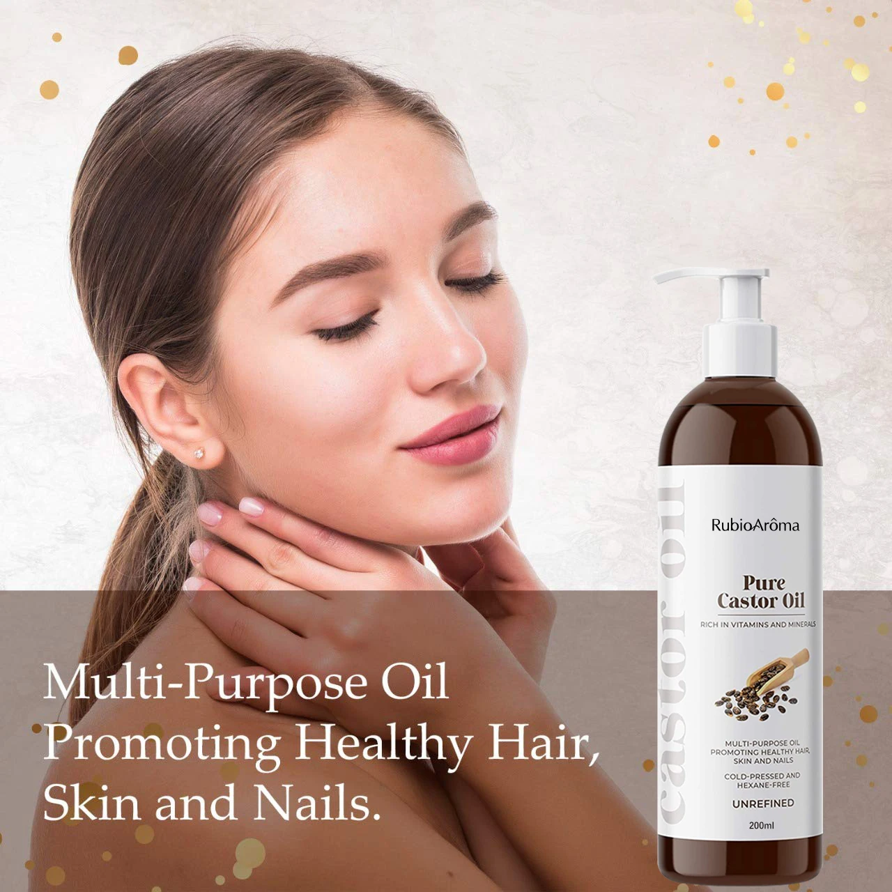  private label customize cold pressed bulk natural organic hair eyelash eyebrow growth jamaican black castor