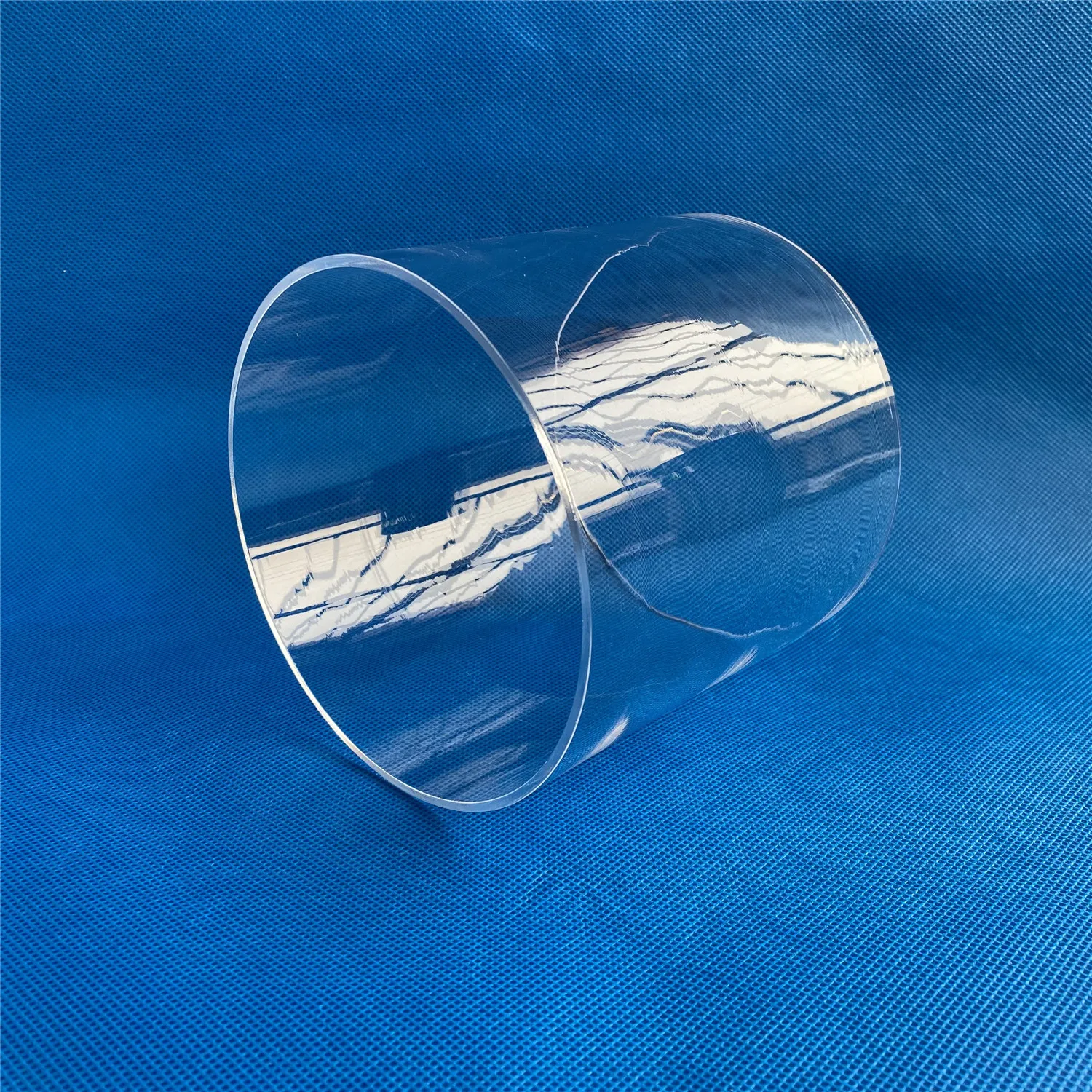 Fire Polishing Transparent Tube Both Sides Open Quartz Glass Cylinder Tube