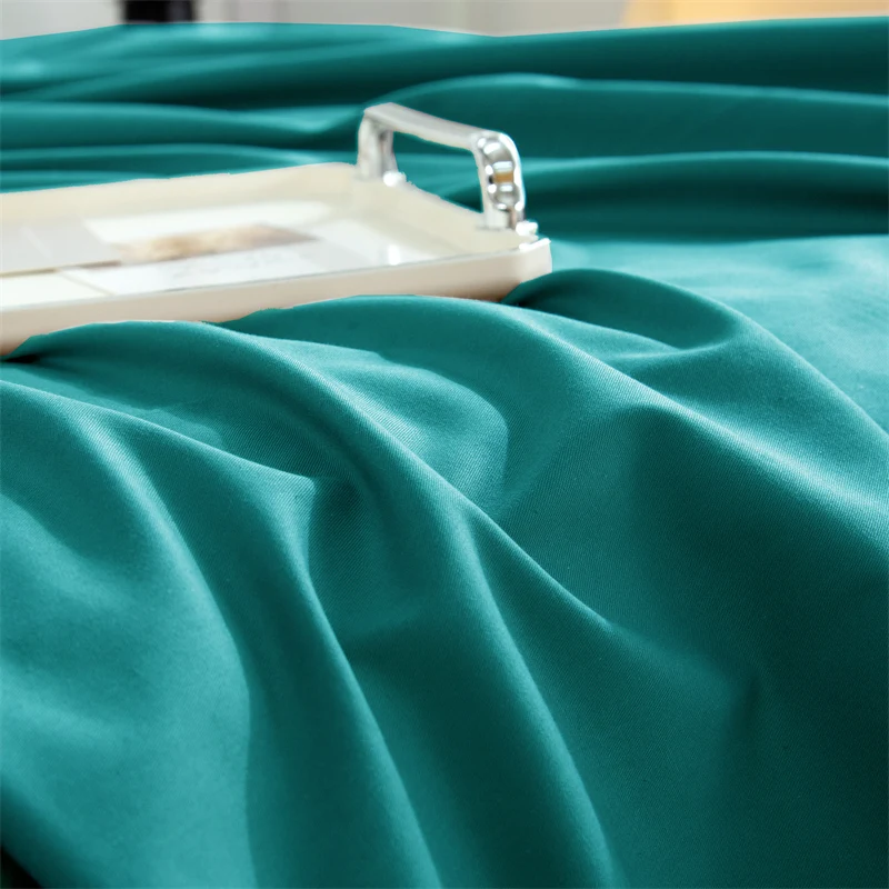100% Cotton Fitted Sheet Set 3 or 4pcs Bedding Set Solid Top Sheet Home Hotel Pillowcase High Quality Customized Bed Linen Set