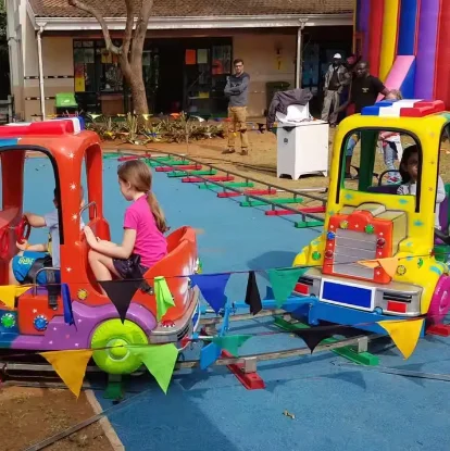 Specialized factories manufacture amusement park rides for children and adults electric train track rides for sale