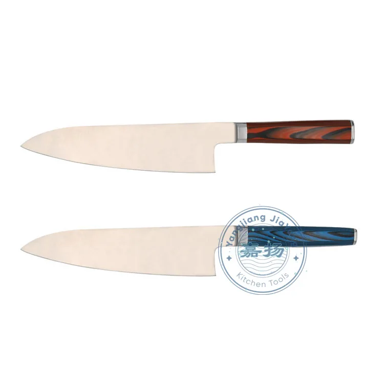 
 (JYKS-HK101 + HK102) оптовая продажа японский gyuto нож шеф-повара с G10 в виде восьмиугольника с ручкой  