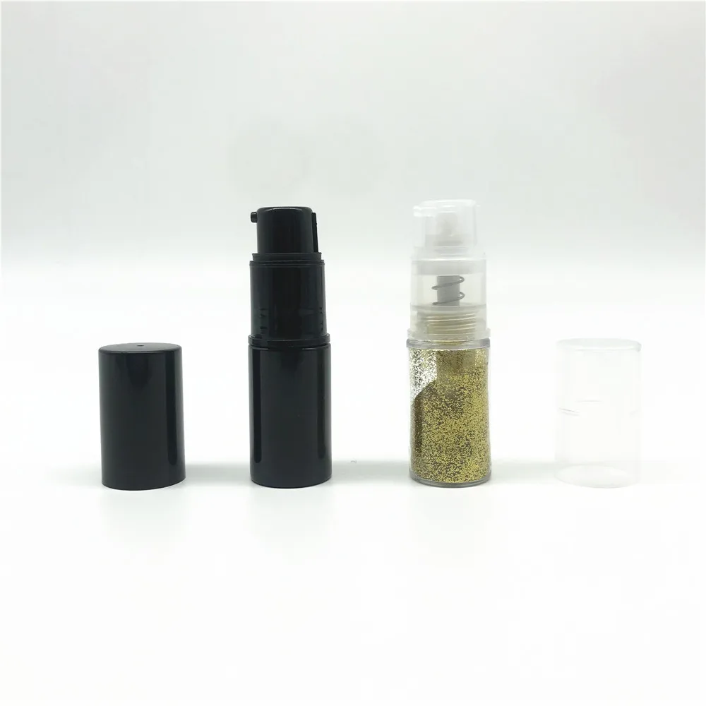 
14ml Plastic Empty Pump Push Glitter Dusting Powder Containers or Cake Decorating Company 