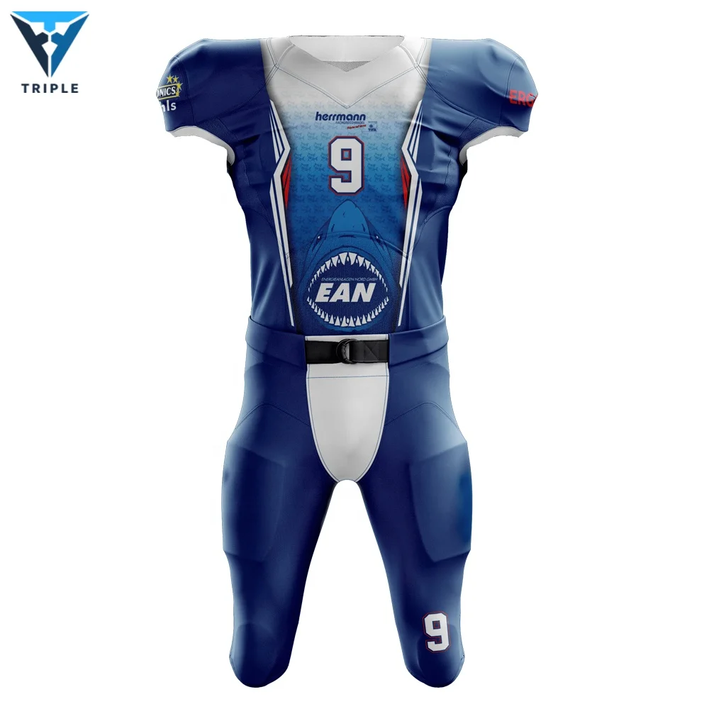 Оптовая продажа, Классическая американская футбольная форма на заказ, Высококачественная снасть, саржа, американская футбольная майка