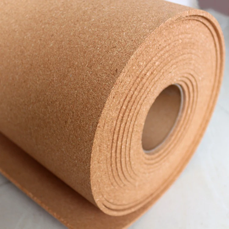 Factory Wholesale Nature Color Portugal Imported Cork Roll High Quality Cork Sheet Rolls Cork Board For Wall or Floor
