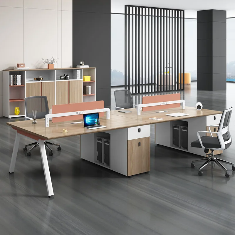 YGZ03 Fast delivery Modern Office workstation Furniture Customized modern office table 8 person office products