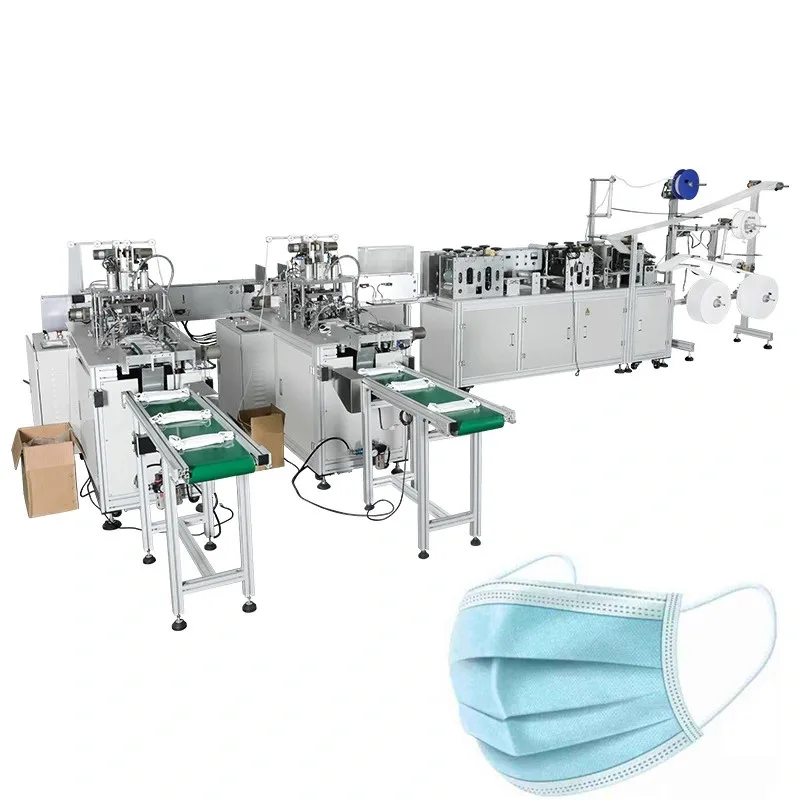 Две линии Автоматическая Нетканая одноразовая Плоская Маска для лица производитель/Пылезащитная маска для лица