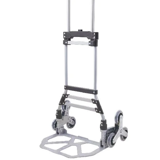 Portable Folding Heavy-Duty 170 LB Load Capacity Trolley Luggage Delivery Hand Truck with Silent Wheels Stair Climbing Cart