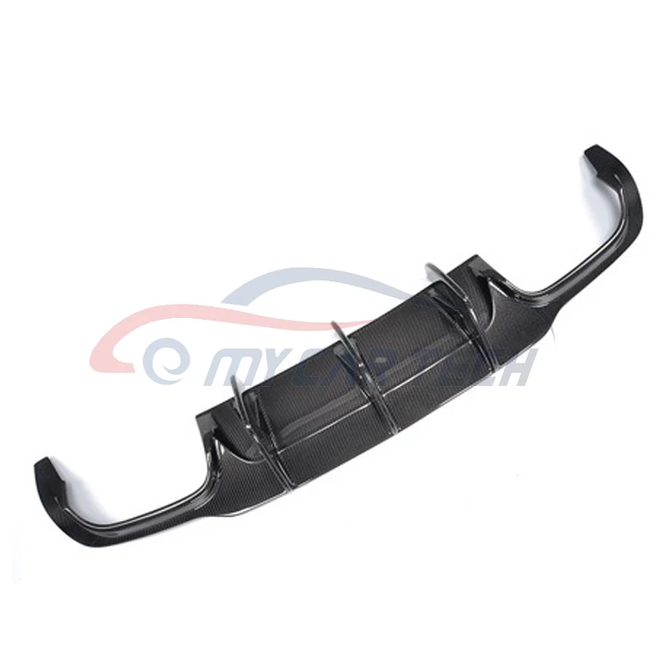 For M-ercedes B-enz rear bumper 2012-2015 W204 C63 carbon fiber diffuser rear lip bodykit