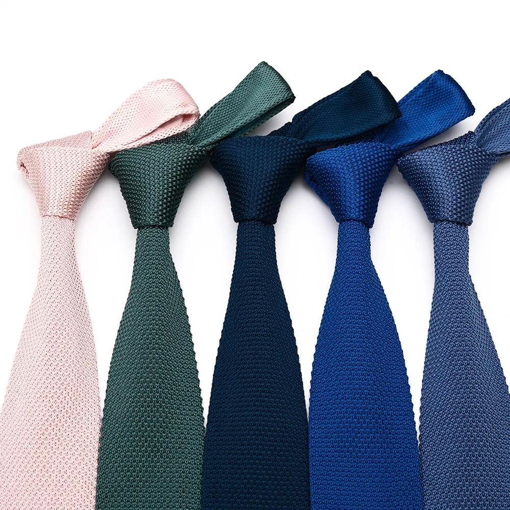 Yili China Factory Handmade Men Fashion Versatile Silk Polyester Custom Knit Tie