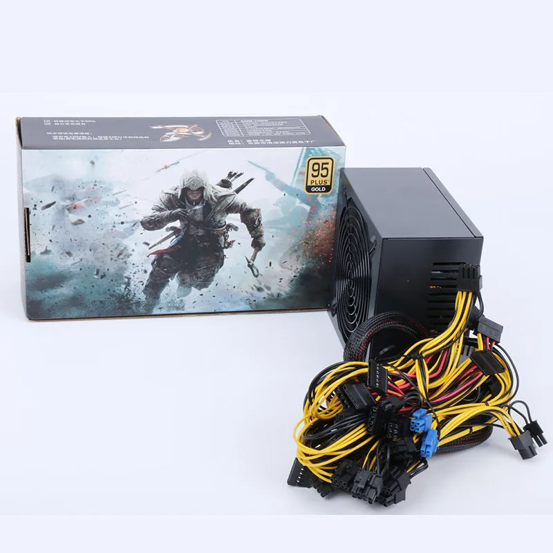 2600W Rated PC Power Supply 2400W Computer 8 GPU Server for Crypto-mining Rendering Equipment (8PIN+6PIN) *3 (10).jpg