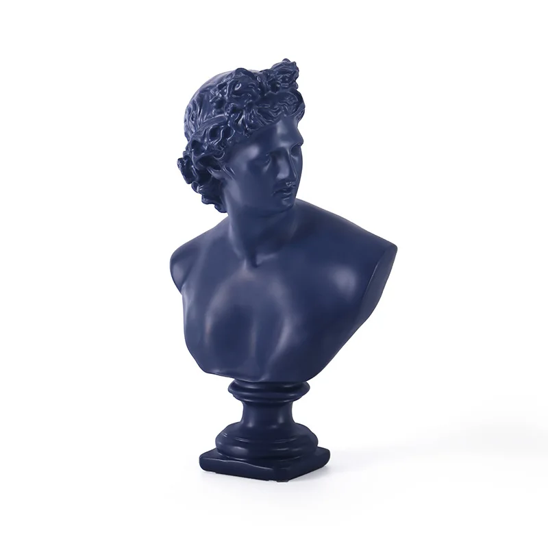 BSCI Factory Polyresin 12.5in Greek Statue Classic Roman Bust Greek Mythology Sculpture for Home Decor