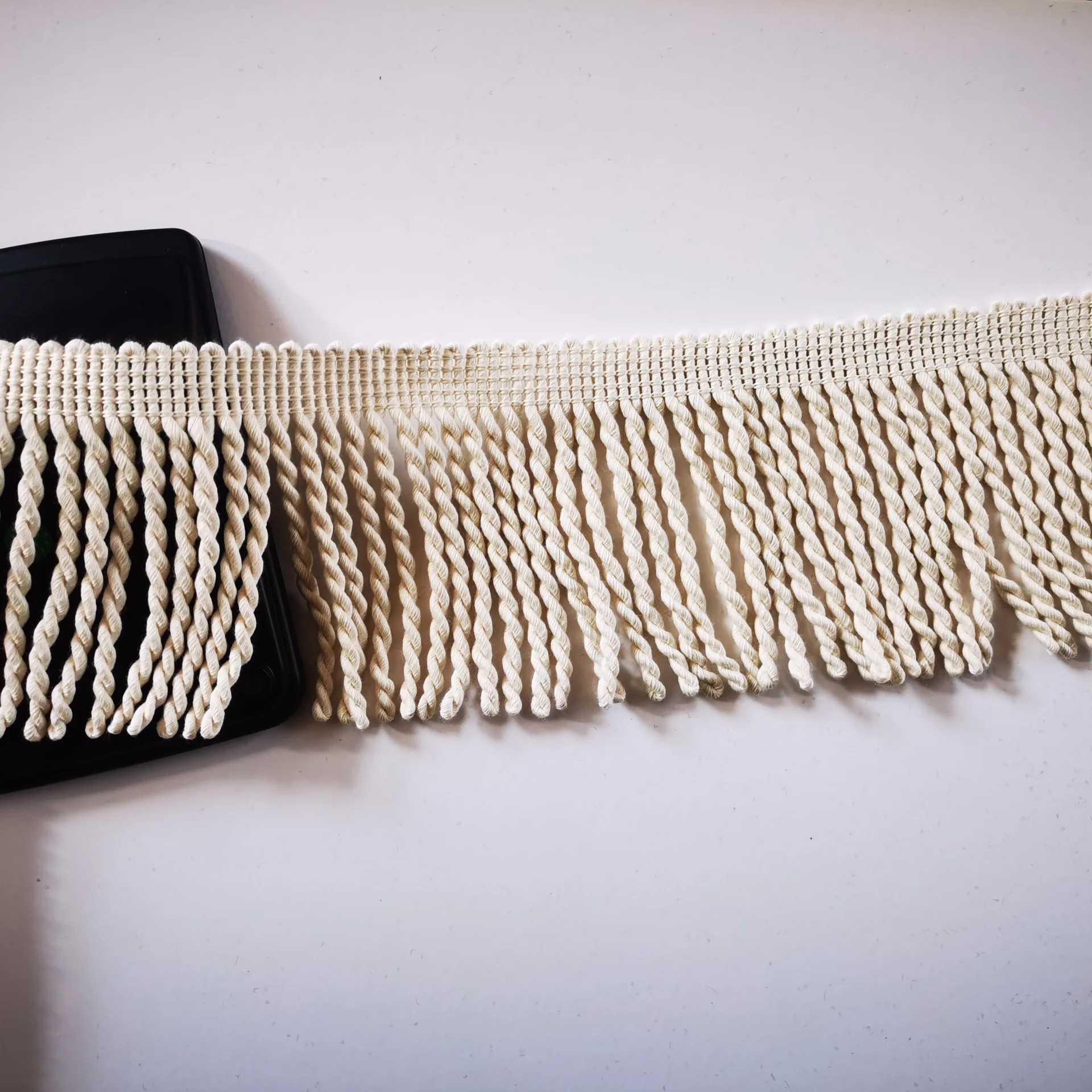Custom cotton twisted bullion fringe home textile sewing accessories beach umbrella decoration