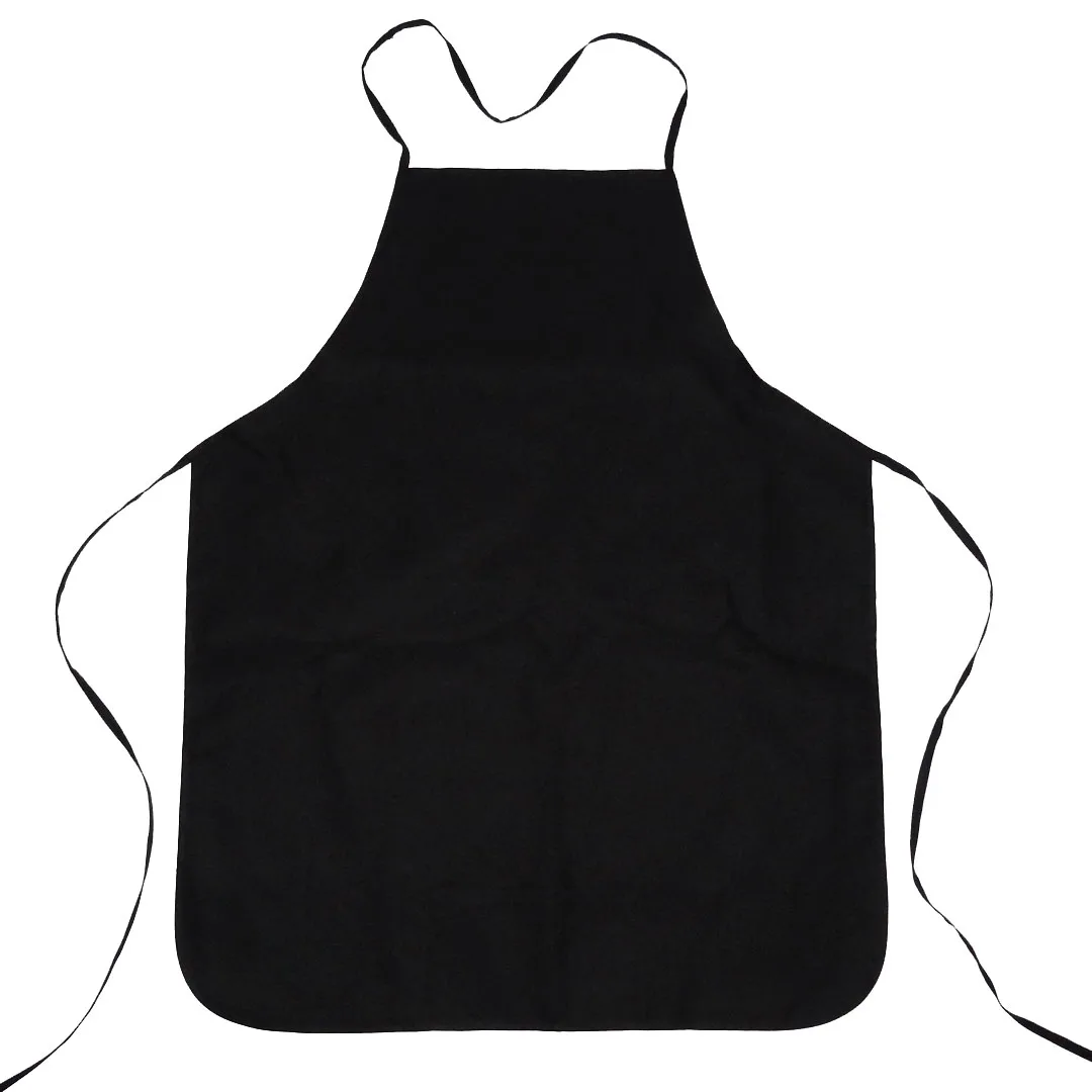 Custom Logo Theme Sleeveless Cook Apron Promotion Polyester Canvas Grill Bibs BBQ Cooking Chef Kitchen Apron with two pockets