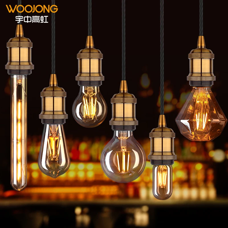  Woojong C37 G45 A60 ST64 G80 G95 G125 220-240V чистого золота освещение с регулируемой яркостью нерегулируемая яркость Светодиодные лампы в форме