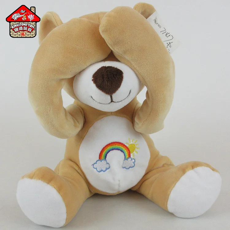 Christmas Gift Shy Teddy Bear Electronic Toy Peek a Boo Plush